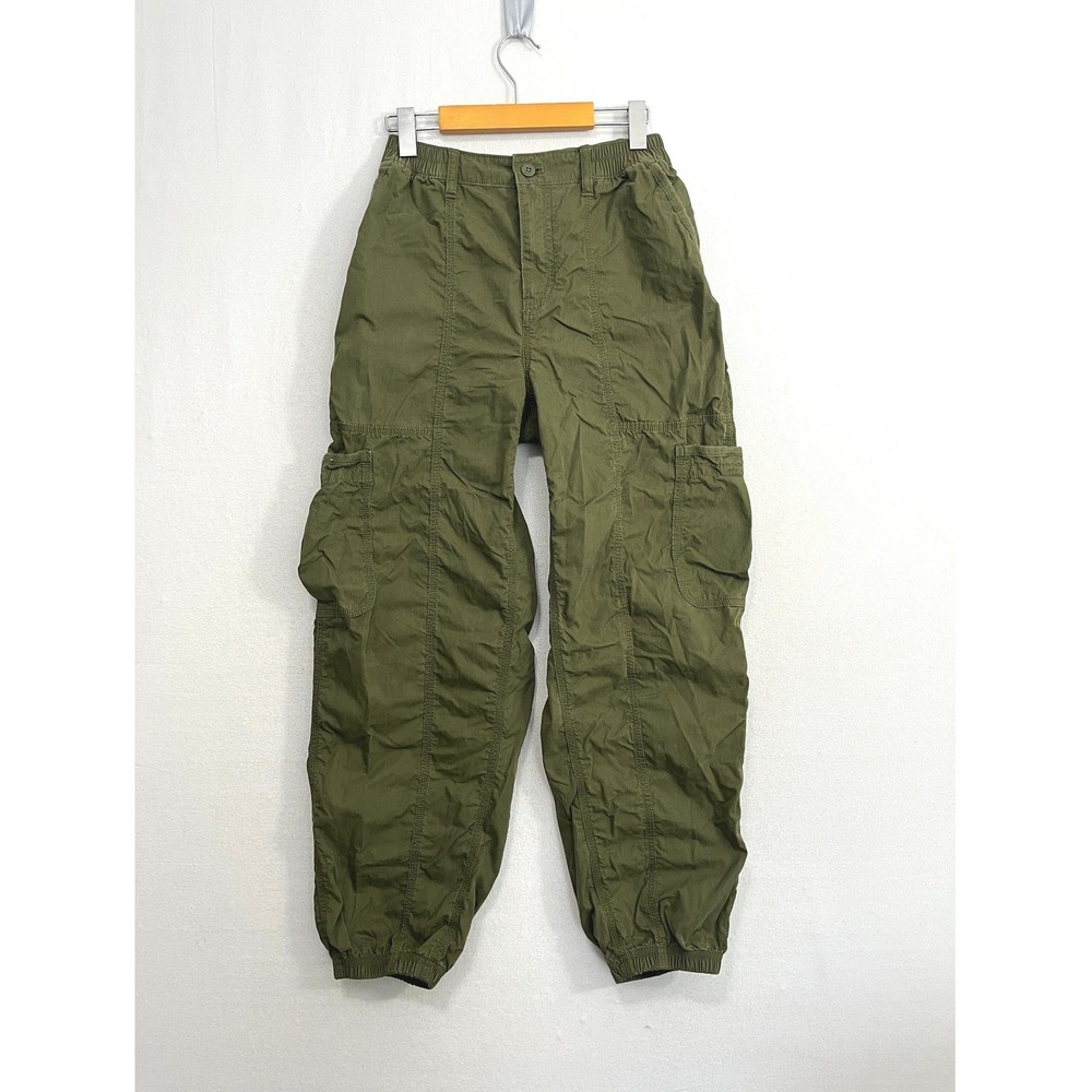 Aritzia TNA Surplus Division Olive Green Cargo Jogger Pants Womens Size S